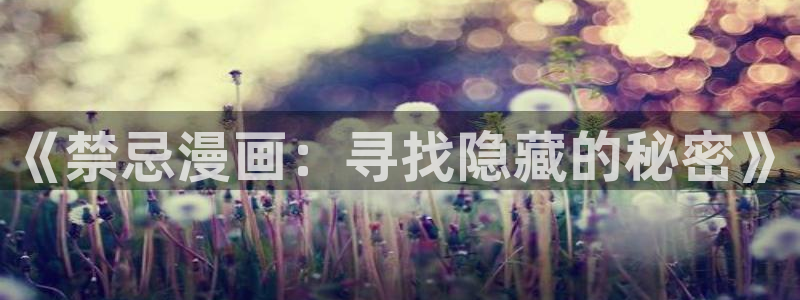 回术者yy漫画：《禁忌漫画：寻找隐藏的秘密》